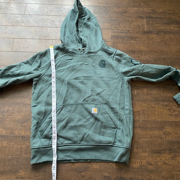 Carhartt  relaxed fit French Terry Green hoodie - Picture 5 of 14